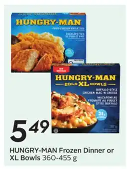 Sobeys HUNGRY-MAN Frozen Dinner or XL Bowls offer