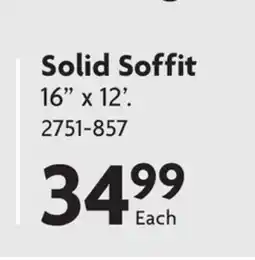 Home Hardware Solid Soffit Aluminum Siding Accessories offer