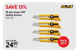 Home Hardware OLFA 18 mm Snap-Off Utility Knives offer