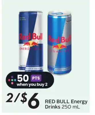 Sobeys RED BULL Energy Drinks offer