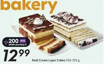 Sobeys Real Cream Layer Cakes offer