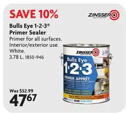 Home Hardware Bulls Eye 1-2-3 Primer Sealer offer
