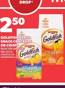 Loblaws GOLDFISH BAKED SNACK CRACKERS OR CRISPS offer
