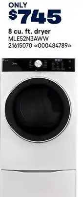 RONA MIDEA 8 cu. ft. dryer offer