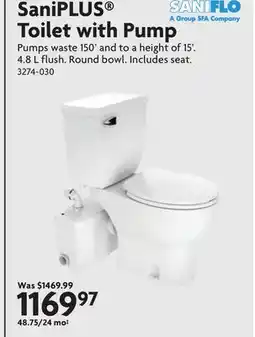 Home Hardware SaniPLUS Toilet with Pump Pumps offer