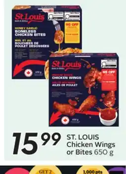 Sobeys ST. LOUIS Chicken Wings or Bites offer