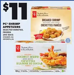 Loblaws PC SHRIMP APPETIZERS offer