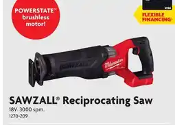 Home Hardware SAWZALL Reciprocating Saw offer