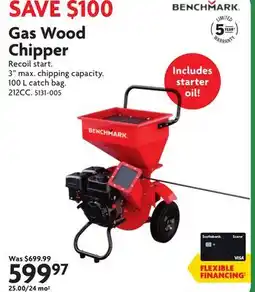 Home Hardware Gas Wood Chipper offer
