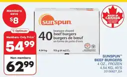 Wholesale Club BEEF BURGERS, 4OZ, 4.54KG, 40'S offer