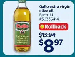 Walmart Gallo extra virgin olive oil offer