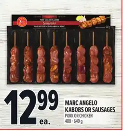 Metro MARC ANGELO KABOBS OR SAUSAGES offer