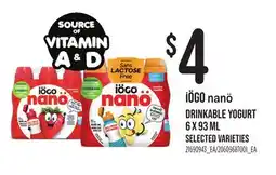 Loblaws IÖGO nanö DRINKABLE YOGURT offer