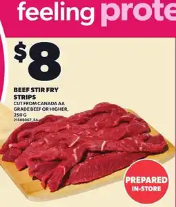 Loblaws BEEF STIR FRY STRIPS offer