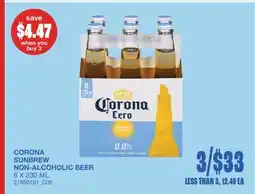 Wholesale Club SUNBREW NON-ALCOHOLIC BEER offer