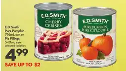 Longo's Pure Pumpkin 796mL can or Pie Fillings 540mL can offer