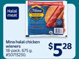 Walmart Mina halal chicken wieners offer