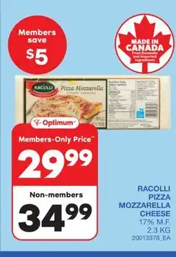Wholesale Club RACOLLI PIZZA MOZZARELLA CHEESE offer