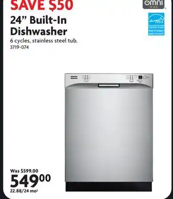 Home Hardware 24 Built-In Dishwasher offer