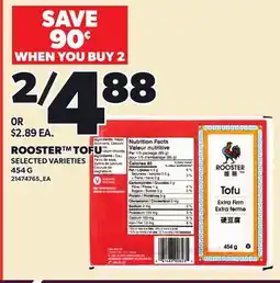 Loblaws ROOSTER TOFU offer