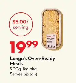 Longo's Oven-Ready Meals offer