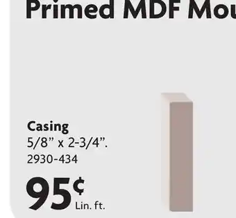 Home Hardware Primed MDF Moulding offer