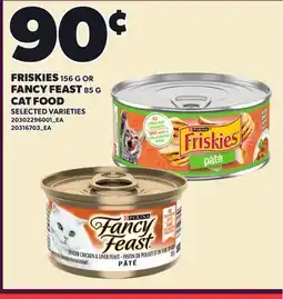 Loblaws FRISKIES, 156 G OR FANCY FEAST, 85 G offer