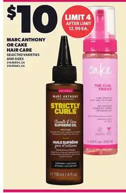 Loblaws MARC ANTHONY OR CAKE HAIR CARE offer