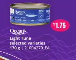 Loblaws OCEAN'S LIGHT TUNA offer