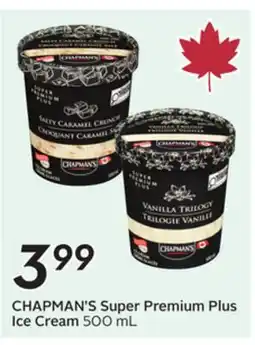 Sobeys CHAPMAN'S Super Premium Plus Ice Cream offer