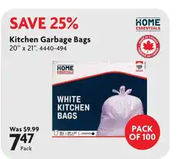 Home Hardware Kitchen Garbage Bags offer