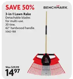 Home Hardware 3-in-1 Lawn Rake offer