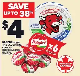 Loblaws BABYBEL, 6'S OR THE LAUGHING COW, 8'S offer