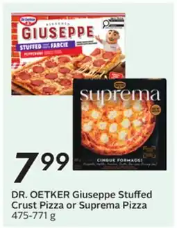 Sobeys DR. OETKER Giuseppe Stuffed Crust Pizza or Suprema Pizza offer