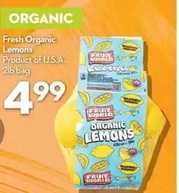 Longo's Fresh Organic Lemons offer