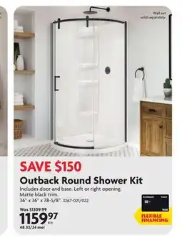 Home Hardware Outback Round Shower Kit offer