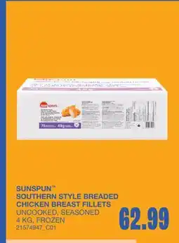 Wholesale Club SOUTHERN STYLE BREADED CHICKEN BREAST FILLETS offer