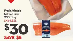 Longo's Fresh Atlantic Salmon Side offer