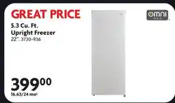 Home Hardware 5.3 Cu. Ft. Upright Freezer offer