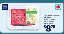 Walmart Your Fresh Market halal lean ground beef offer