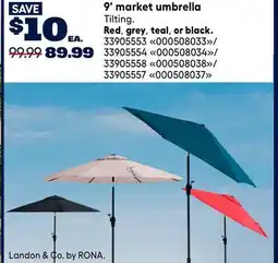 RONA Landon & Co.by RONA 9' market umbrella offer