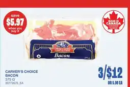 Wholesale Club CARVER'S CHOICE BACON offer