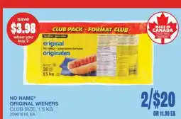 Wholesale Club ORIGINAL WIENERS offer