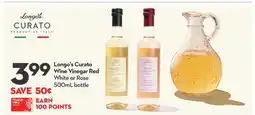 Longo's Curato Wine Vinegar offer
