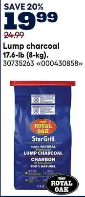 RONA Royal oak Lump charcoal 17.6-lb (8-kg) offer