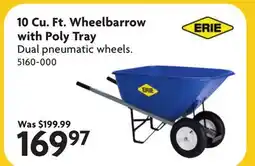 Home Hardware 10 Cu. Ft. Wheelbarrow with Poly Tray offer