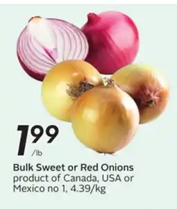 Sobeys Bulk Sweet or Red Onions offer