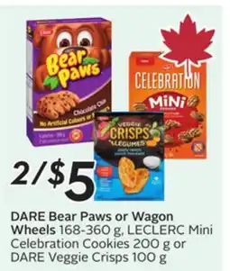 Sobeys DARE Bear Paws Wagon Wheels offer