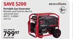 Home Hardware Portable Gas Generator offer