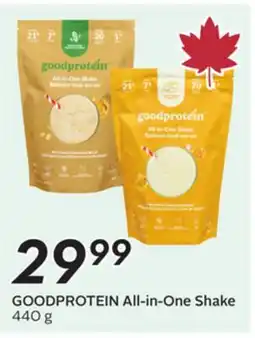 Sobeys GOODPROTEIN All-in-One Shake offer